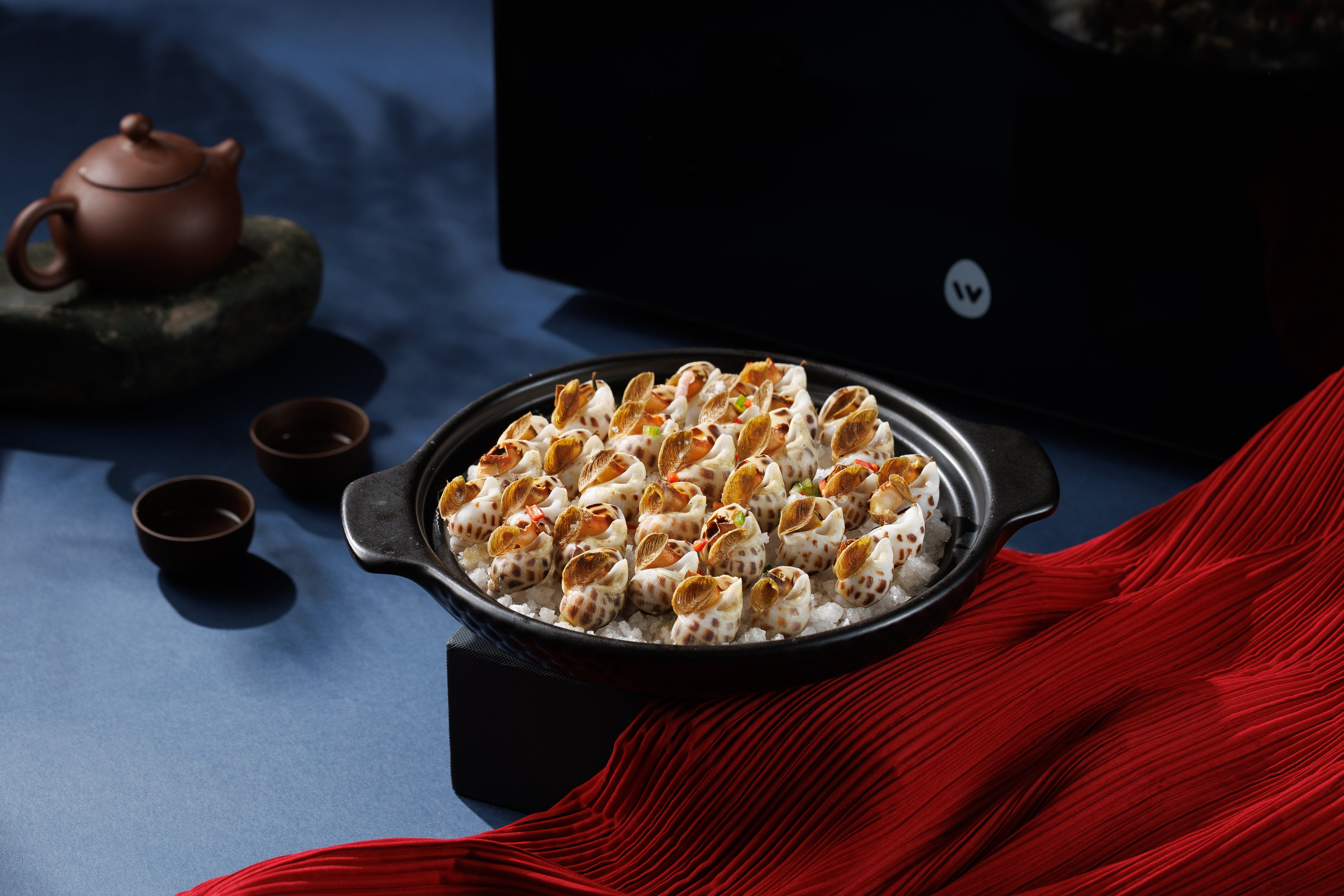 Salt-Baked Sea Snails