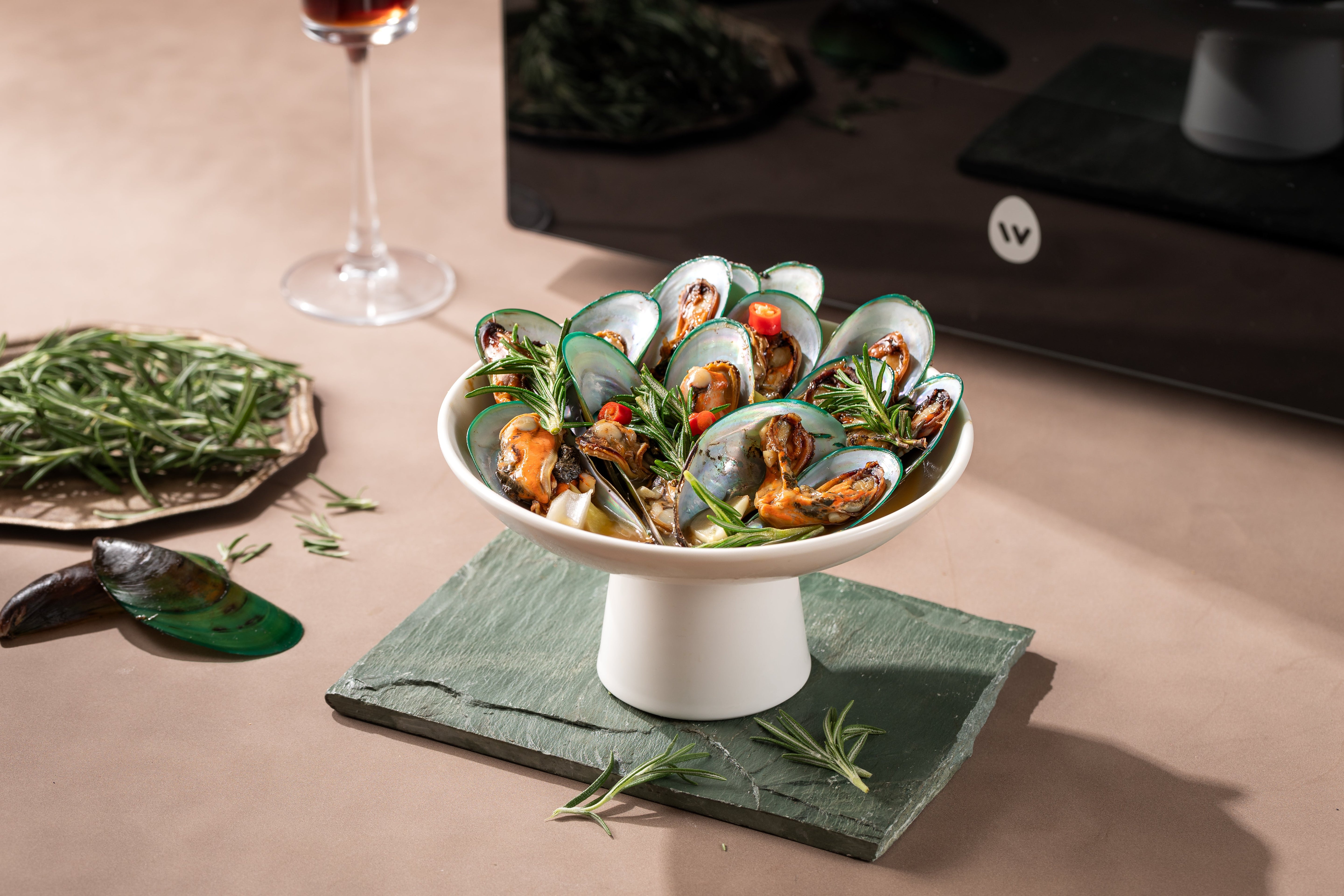 White Wine Stewed Mussels