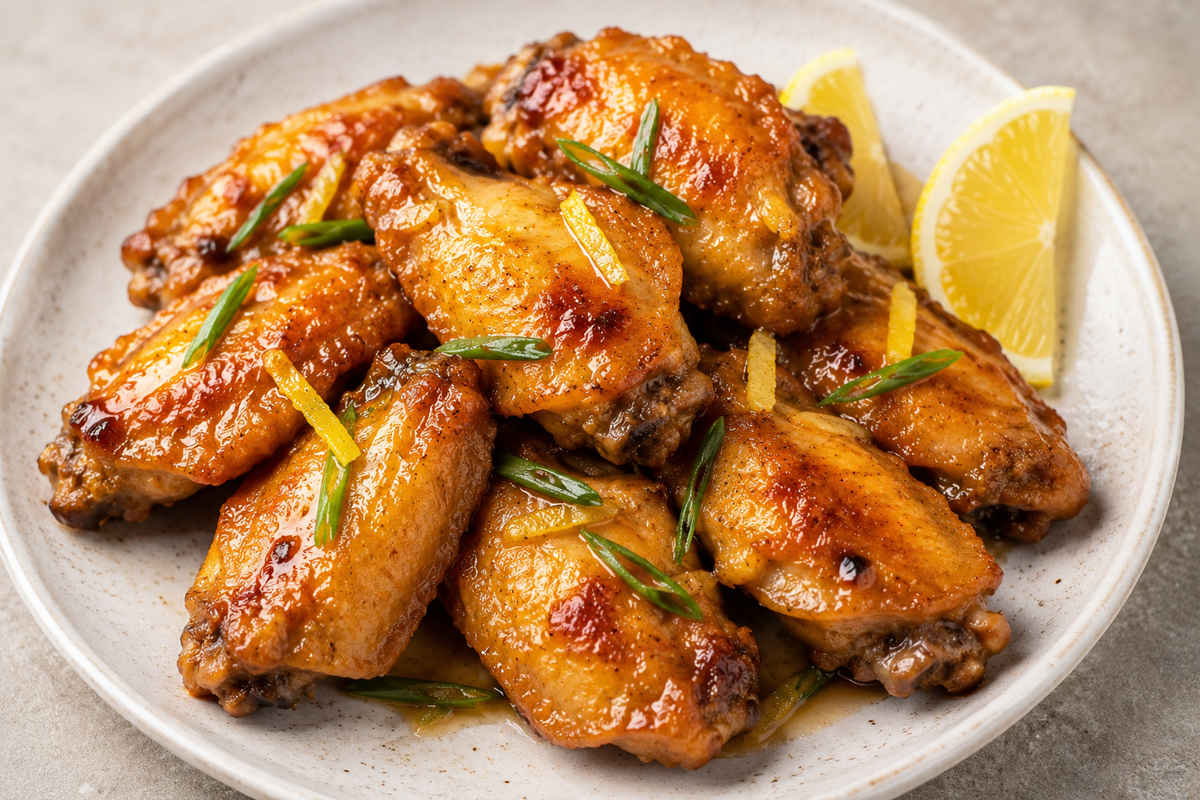 Honey Lemon Chicken Wings